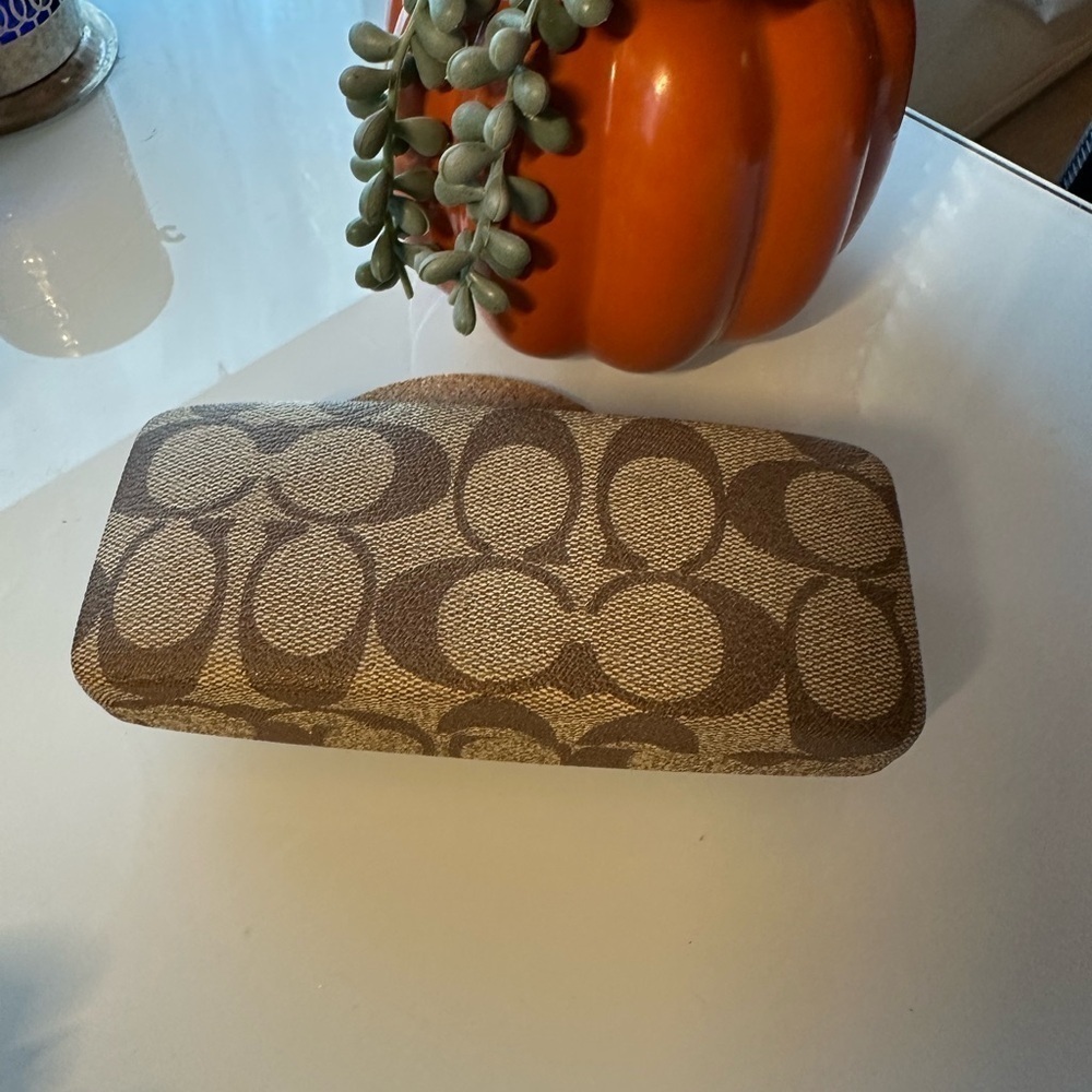 Coach Signature Tan Eyewear Monogram Case - Picture 11 of 11